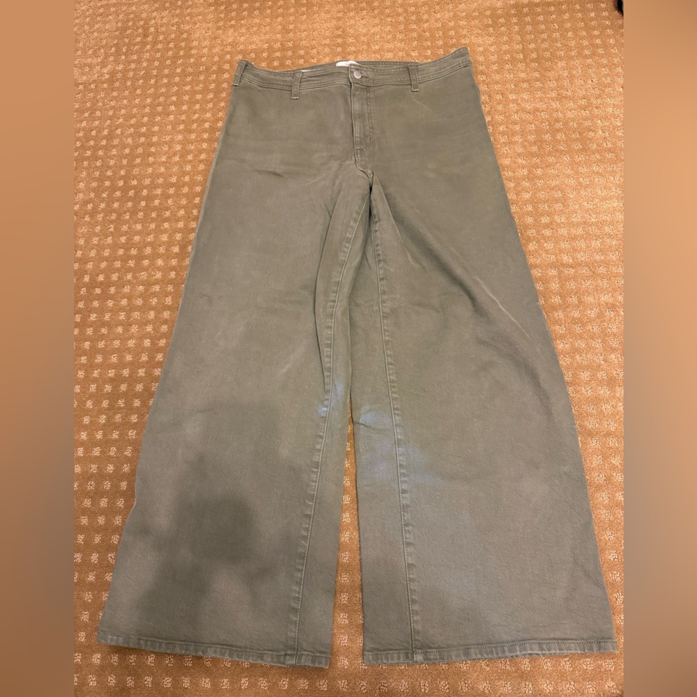 Universal ThreadsWide-Leg Olive Green Jeans